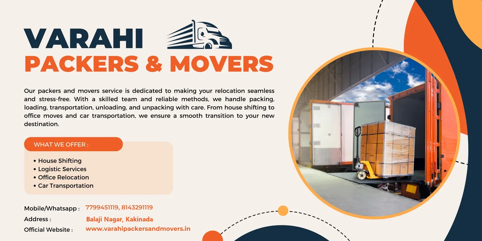 Varahi Packers and Movers &mdash; house shifting and office relocation in Kakinada